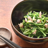 【レンジで】 豆苗とツナの和え物