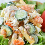 塩もみなし。シャキシャキきゅうりの『マカロニサラダ』