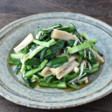 【レンジで】ニラとエノキの簡単和え