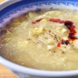 春雨キャベツで 酸辣湯風スープ