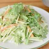 水菜の簡単サラダ『ポン酢マヨ和え』