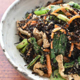 【レンジで】ひじきと小松菜の彩り和え