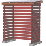 キャンプ場に物置きを自作。1万円で設計＆下準備の巻