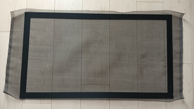 IMG202509271357181 - 【DIY】装着したまま走行OK。PPシートで作る「差し込み式網戸」が最高！